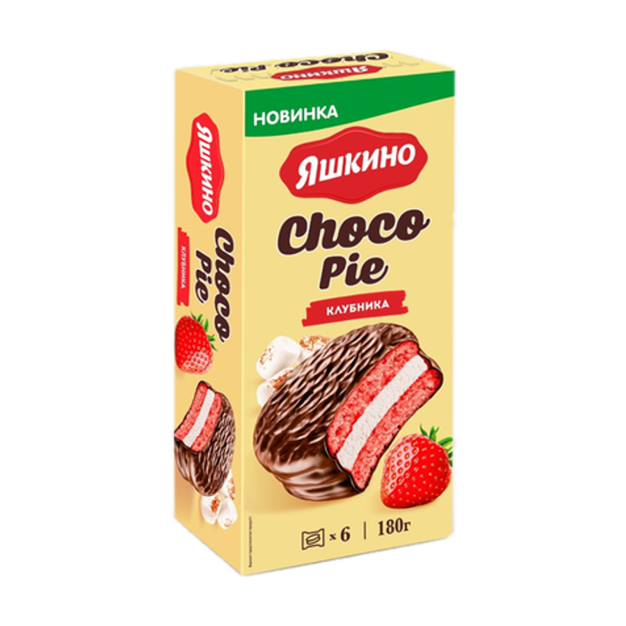 Choco Pie «Яшкино» с клубникой